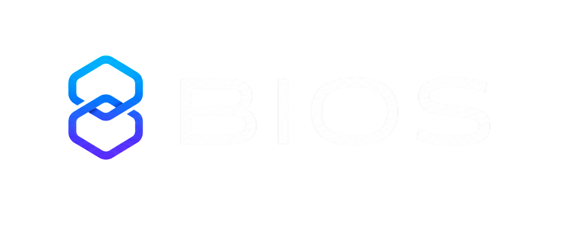 Светлый логотип BIOS на тёмном фоне