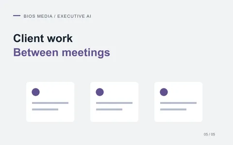 AI for business consultants and agencies: reducing work between meetings