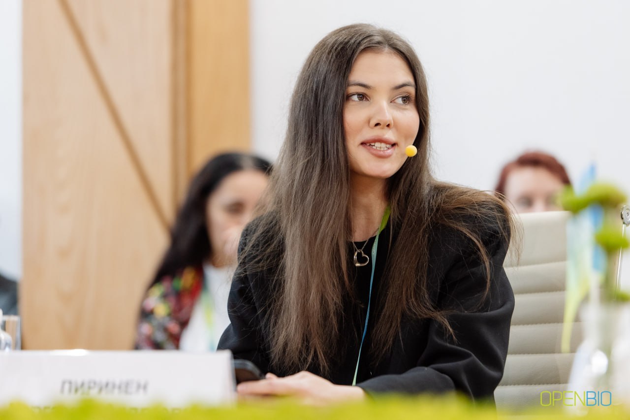 Маргарита Пиринен выступает на OpenBio-2026